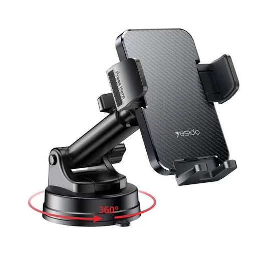 Autohouder Yesido C173, 4.7inch - 7.2inch, Zwart