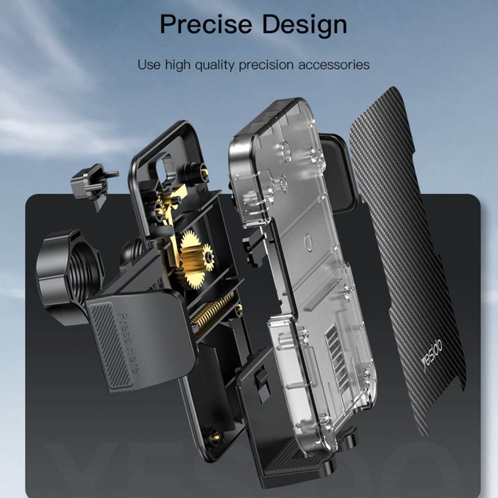Autohalterung Yesido C173, 4,7 Zoll - 7,2 Zoll, Schwarz