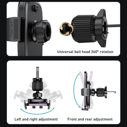 Support Auto Yesido C241, 4.7 pouces - 7.2 pouces, Noir