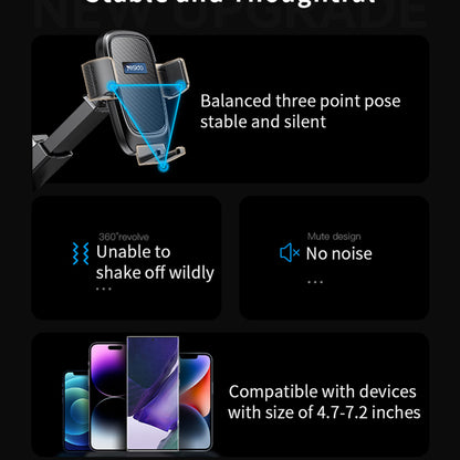 Autohalterung Yesido C262, 4,7 Zoll - 7,2 Zoll, Schwarz