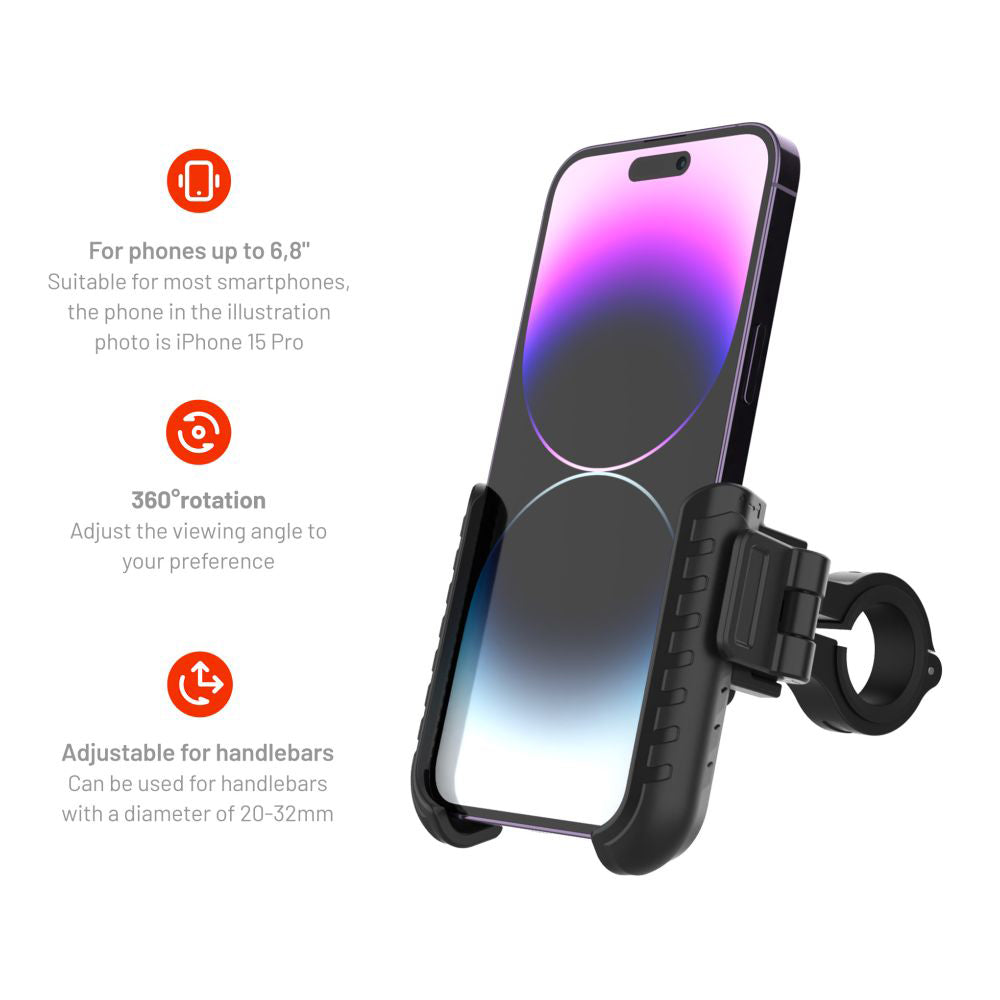 Fietssteun Fixed FIXBIP, Universeel, Zwart