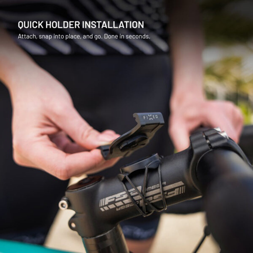 Fixed Bicycle Mount for Garmin Watch 22mm / Edge Computer, Black