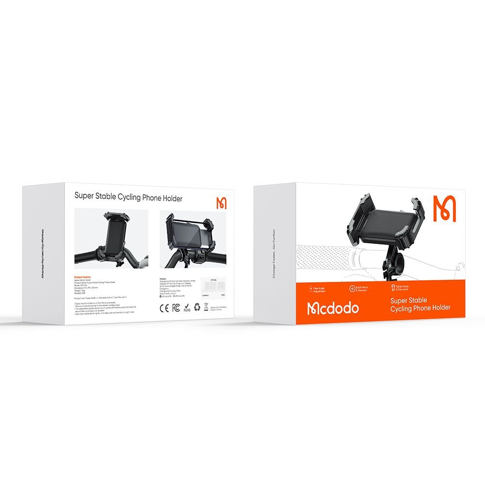 Fietssteun McDodo CM-5240 Basalt, 4.2inch - 6.5inch, Zwart