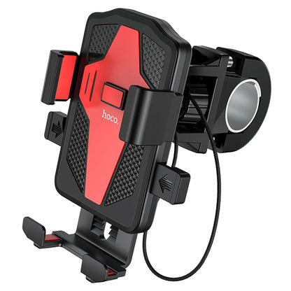 Support Vélo Moto HOCO CA73, 4,5 pouces - 7 pouces, Noir Rouge
