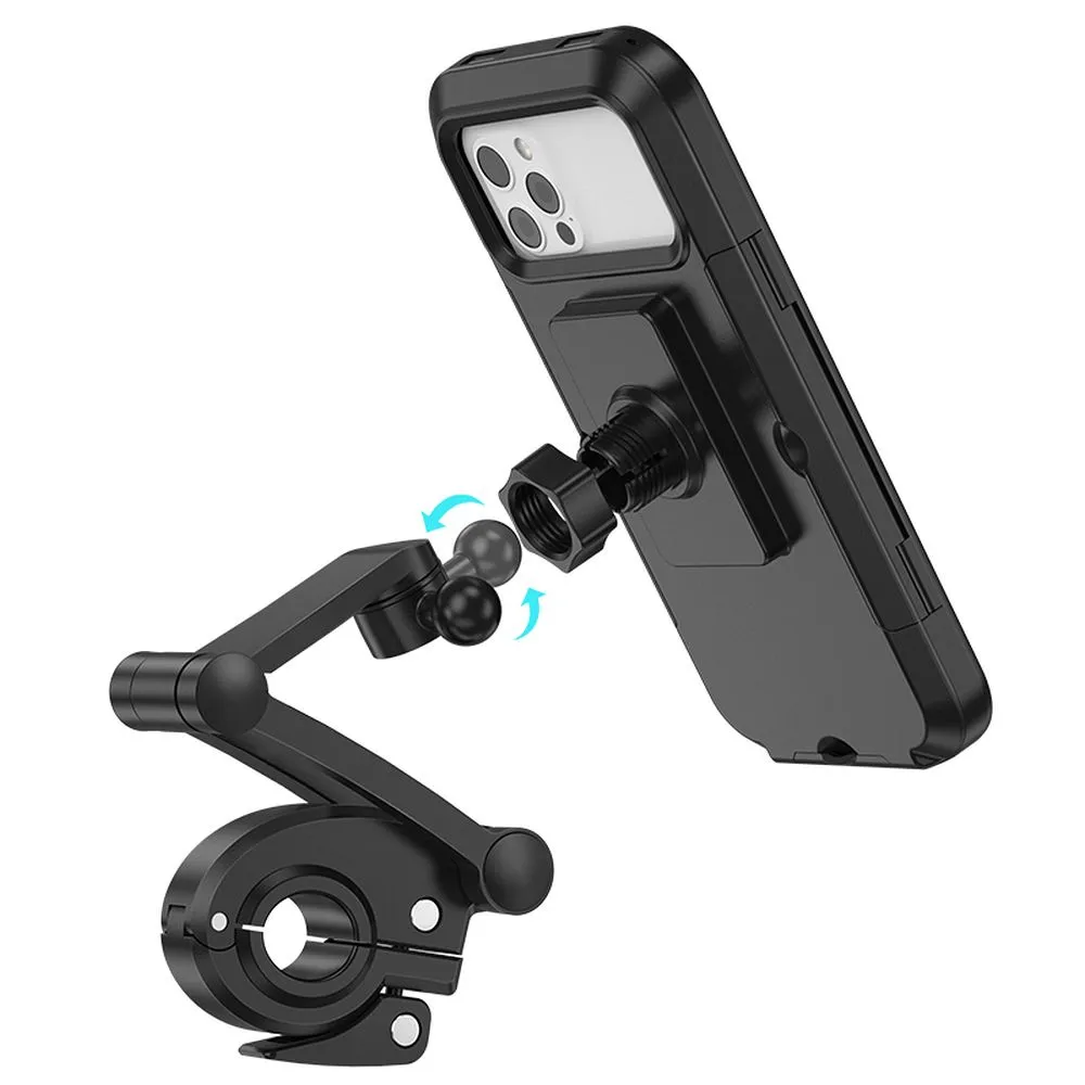 HOCO CA101 Bicycle Motorcycle Mount, 4.5inch - 7inch, Black