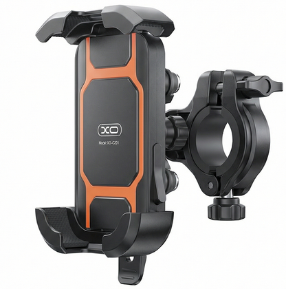 Fiets- en Motorsteun XO Design C201, 4,5 inch - 7 inch, Zwart Oranje