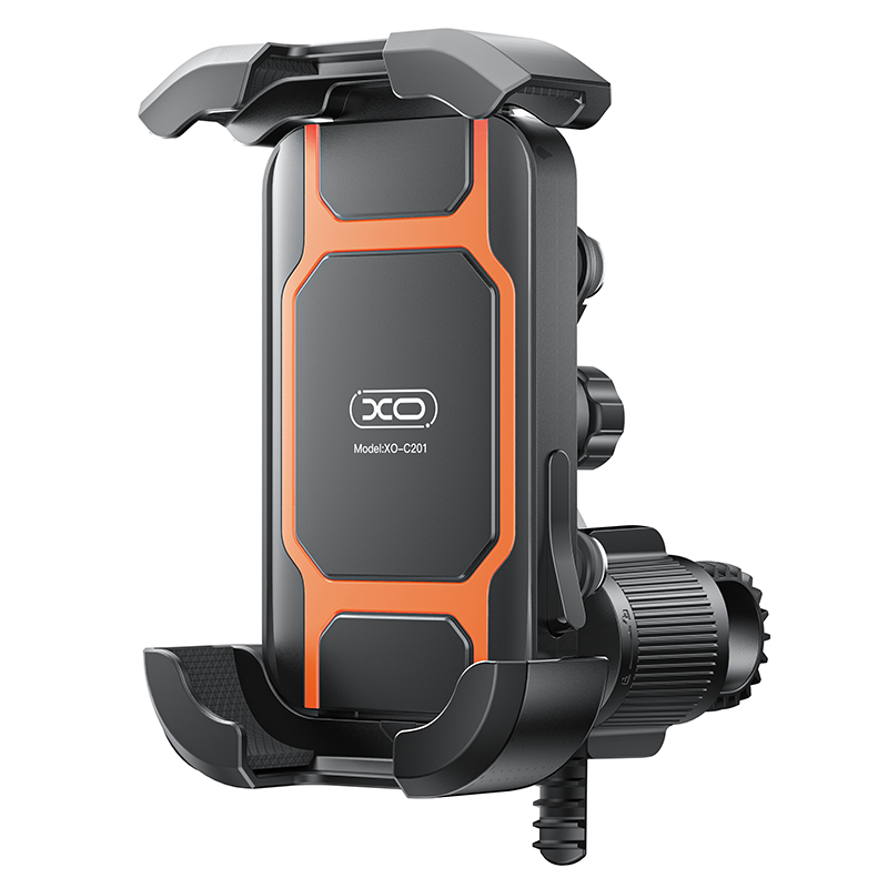 Fiets- en Motorsteun XO Design C201, 4,5 inch - 7 inch, Zwart Oranje