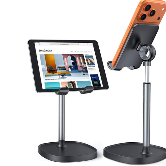 Bureauhouder Lisen Mechanical voor Telefoon / Tablet, 4inch - 10inch, Zwart YL0421030004