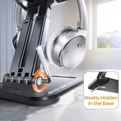 Lisen Bureaustandaard voor Telefoon / Tablet, 4inch - 15.9inch, Zwart YL0424080007