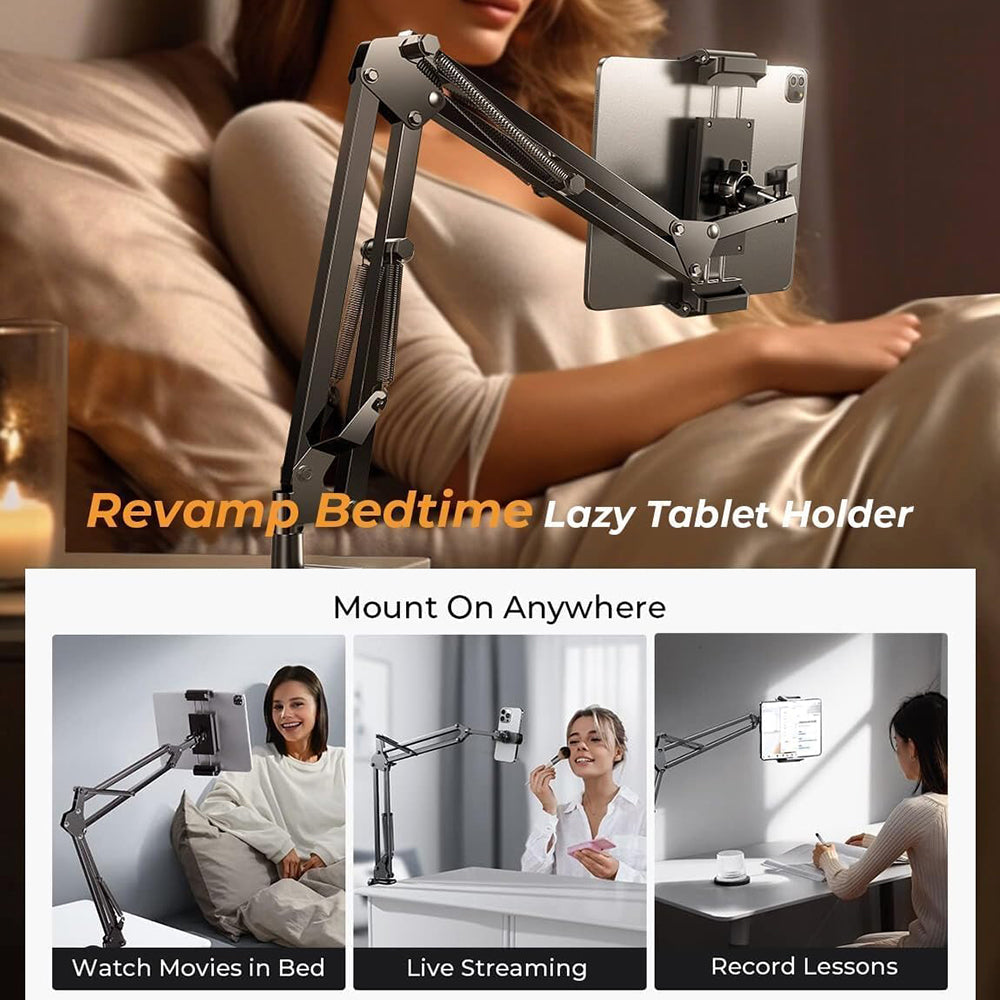 Lisen Bureausteun voor Telefoon / Tablet, 4.7inch - 12.9inch, Zwart YL0223060007