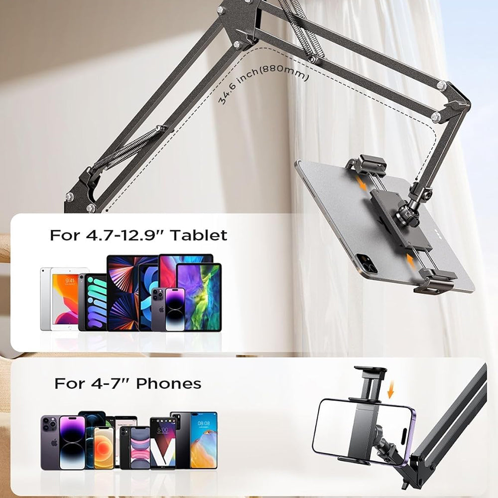 Lisen Bureausteun voor Telefoon / Tablet, 4.7inch - 12.9inch, Zwart YL0223060007