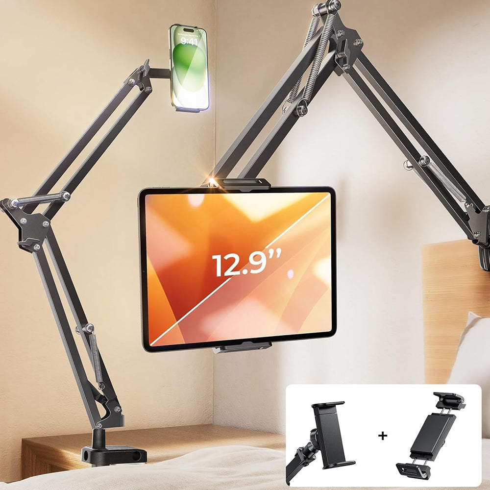 Lisen Bureausteun voor Telefoon / Tablet, 4.7inch - 12.9inch, Zwart YL0223060007