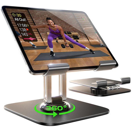 Lisen Q18 Bureaustandaard voor Telefoon / Tablet, 4.7inch - 12.9inch, Zwart YL0423120002