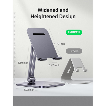 Support de bureau UGREEN LP134 pour téléphone / tablette, 6,1 pouces - 12,9 pouces, gris, reconditionné