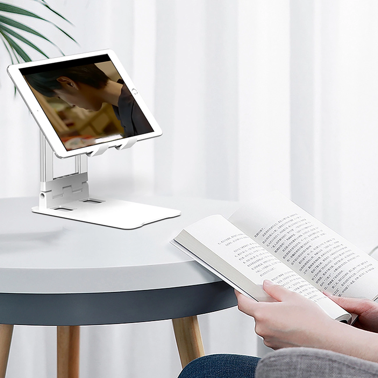 Support de bureau WZK WPT-K28, universel, blanc
