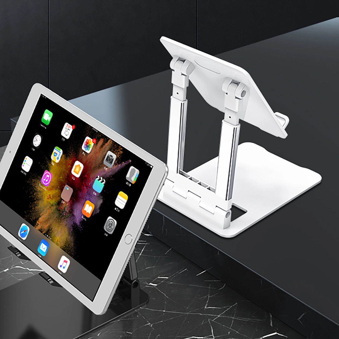 Support de bureau WZK WPT-K28, universel, blanc