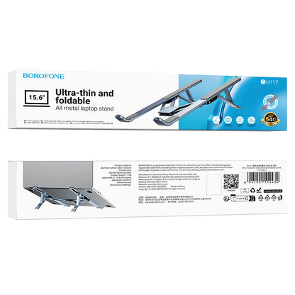 Borofone BH117 Graceful Laptopständer für max. 15,6 Zoll, Grau