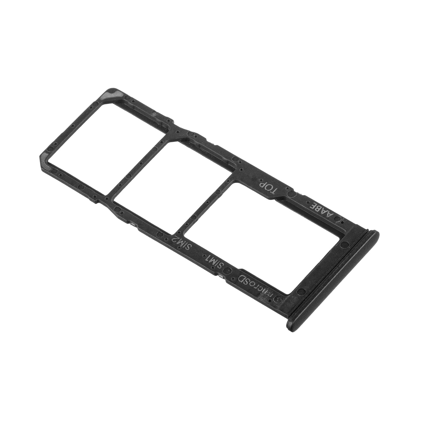 SIM-kaarthouder - Samsung Galaxy A12 Nacho A127 / A12 A125, zwart, Service Pack GH98-46124A