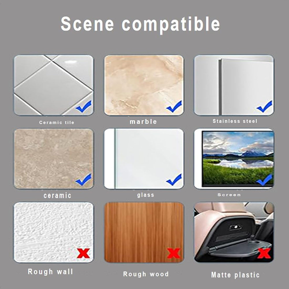 Techsuit ST-PAD Zuignaphouder, Grijs