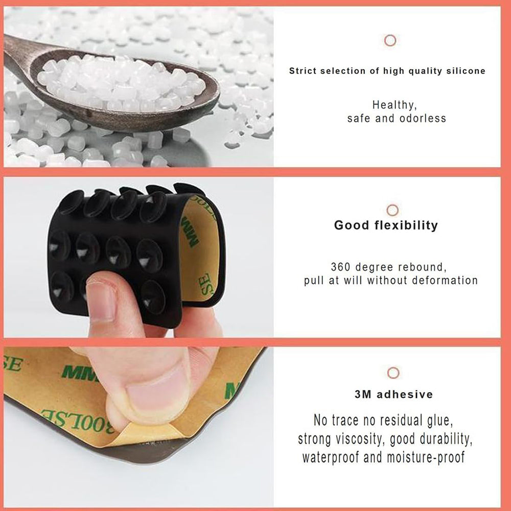 Techsuit ST-PAD Zuignaphouder, Grijs