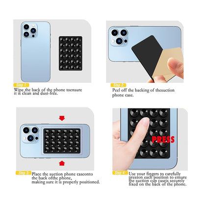 Techsuit ST-PAD Zuignaphouder, Grijs