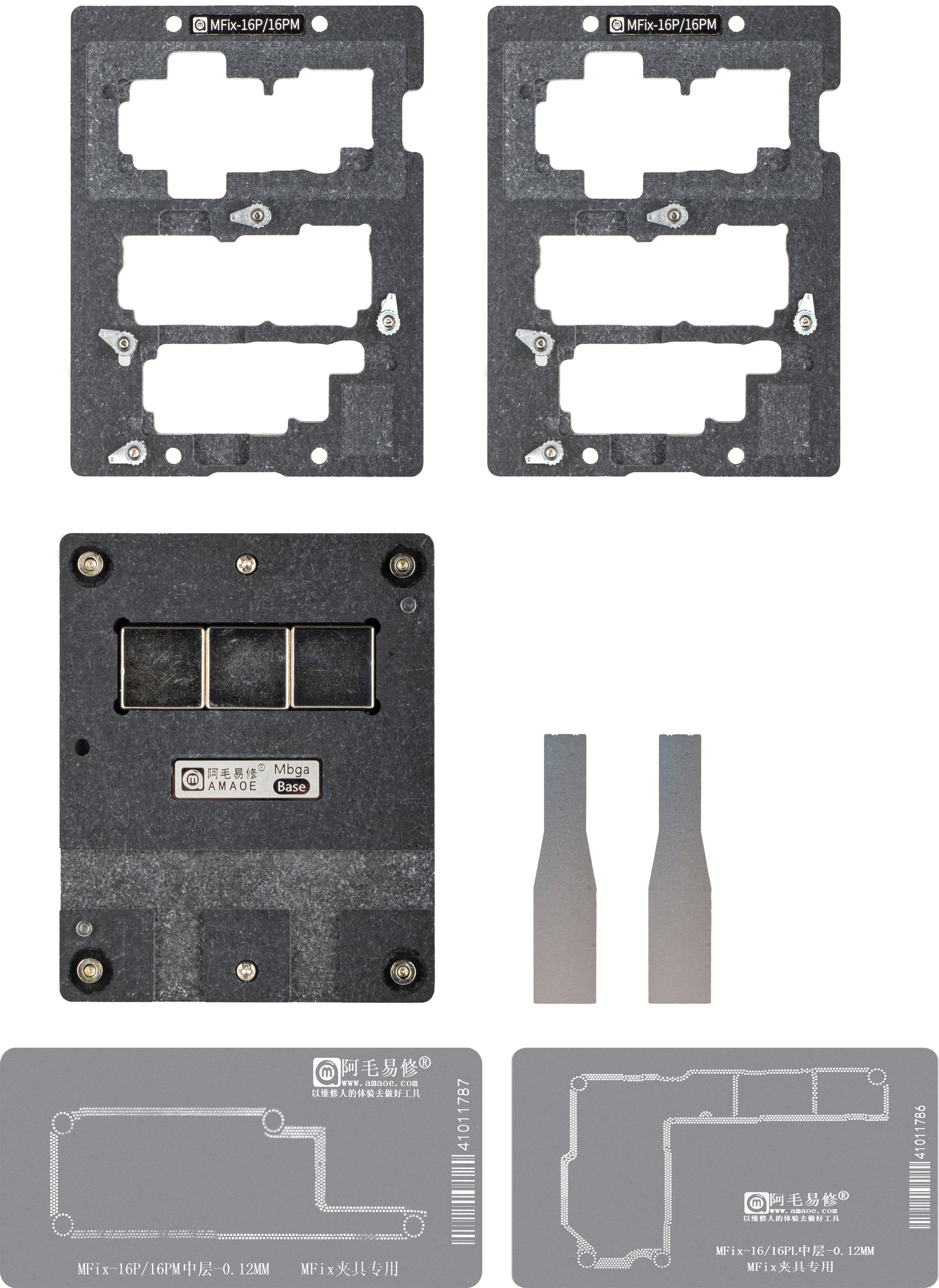 Arbeitsunterlage Reballing Amaoe MFix-16 für Apple iPhone 16 Serie