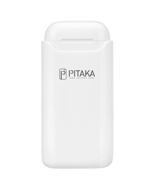 Pitaka Air Pal Essential Draadloze Externe Batterij voor Apple Airpods Gen 1 / Gen 2, 1200mAh, 5W, Wit AP1002