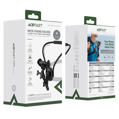 Support de Cou Acefast E33, Universel, Noir