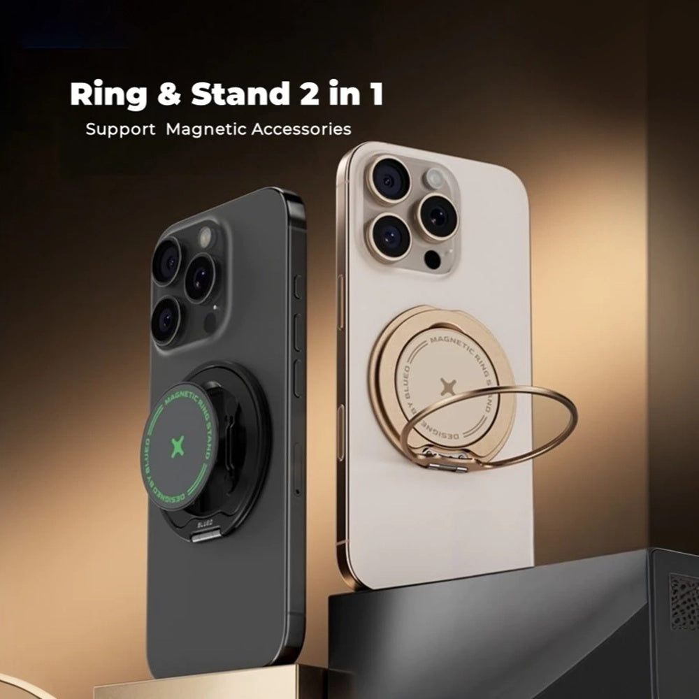 Blueo Slim Ringhouder, Universeel, Zwart