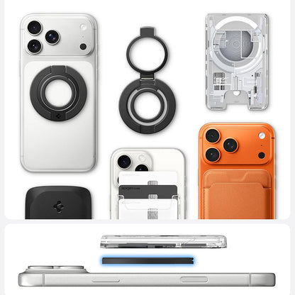 Spigen Dual Pop Mag S Ringhalter, Universal, Grau AMP11736