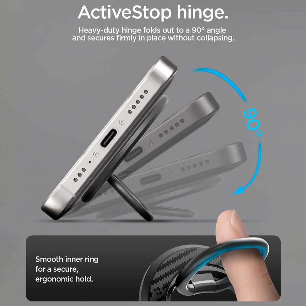Spigen O-Mag OM106 Ringhalter, Universal, Schwarz AMP09334