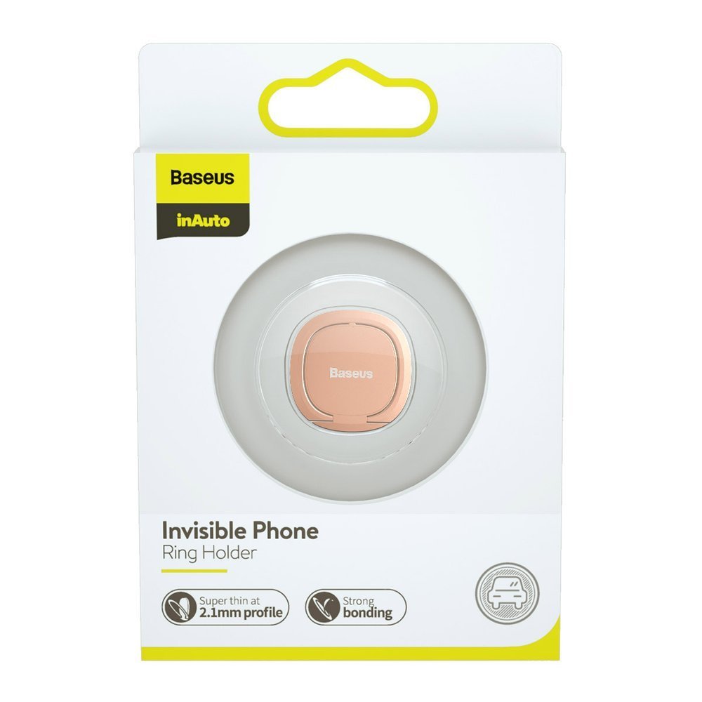 Baseus Ultrathin Ringhouder, Universeel, Roze SUYB-0R