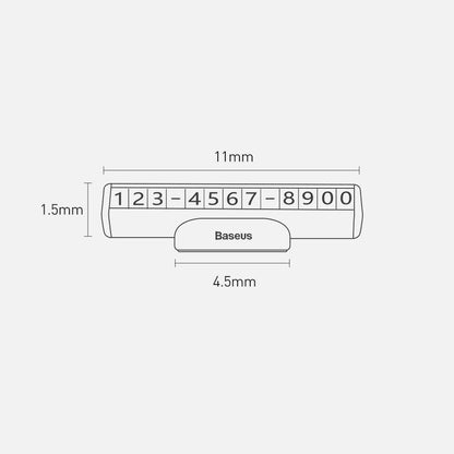 Baseus Auto Telefoonnummer Houder CNFT000001
