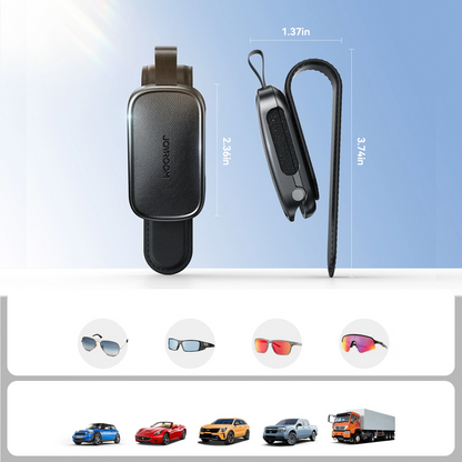 Joyroom JR-ZS511 Sun Visor Holder for Glasses, Black