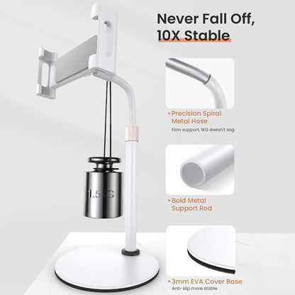 Support de bureau Lisen pour téléphone / tablette, 4.7inch - 12.9inch, Noir YL0420050002