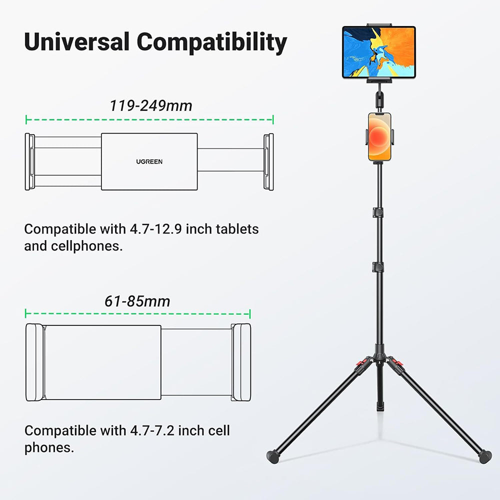 Support de sol UGREEN LP585 pour téléphone / tablette, universel, noir