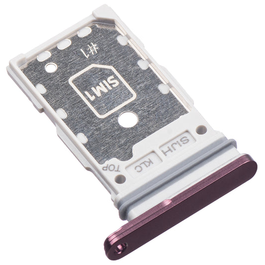 SIM-houder Samsung Galaxy S22 Ultra 5G S908, Single SIM, Paars (Burgundy)