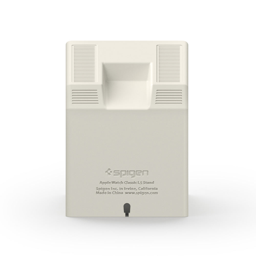 Support Spigen Classic LS pour Chargeur Sans Fil Apple Watch Series, Crème AMP11668