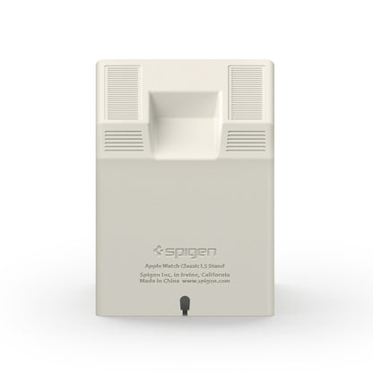 Support Spigen Classic LS pour Chargeur Sans Fil Apple Watch Series, Crème AMP11668
