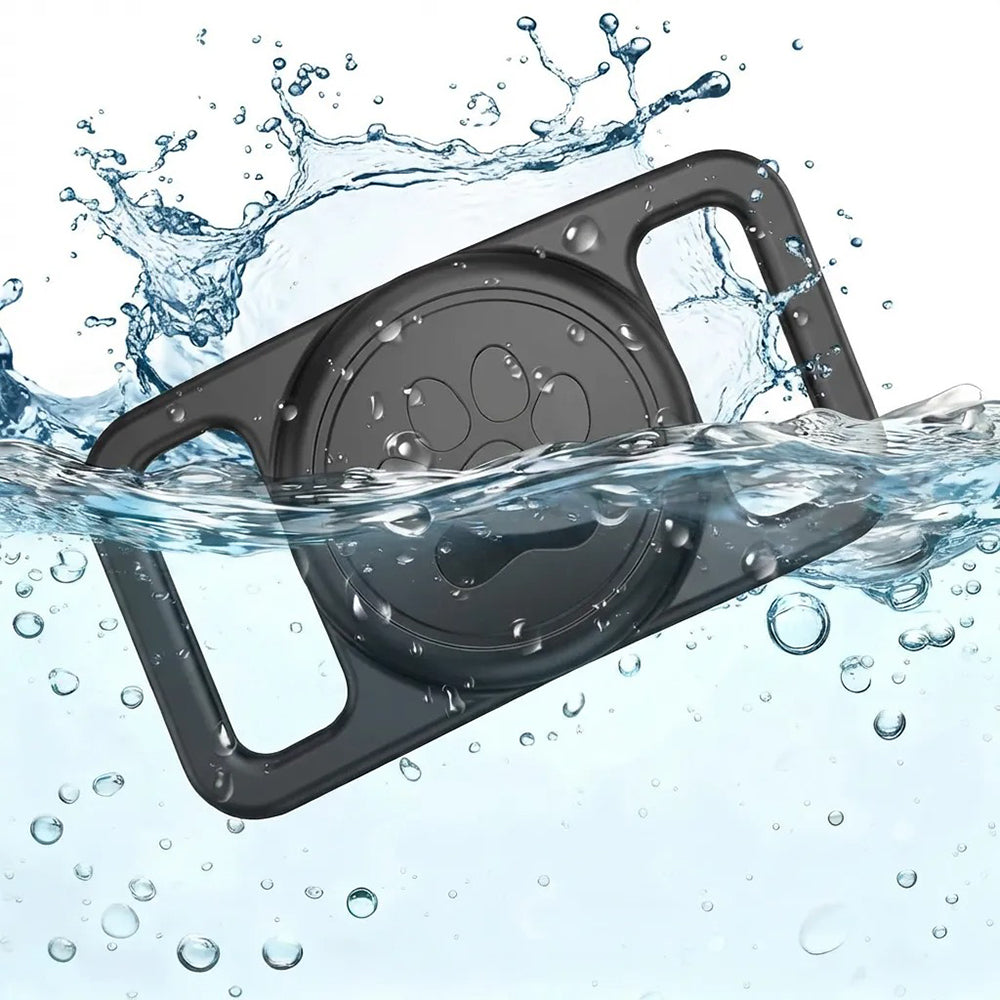 Techsuit BuddyGuard DG1 Halterung für Apple AirTag am Haustierhalsband, Schwarz