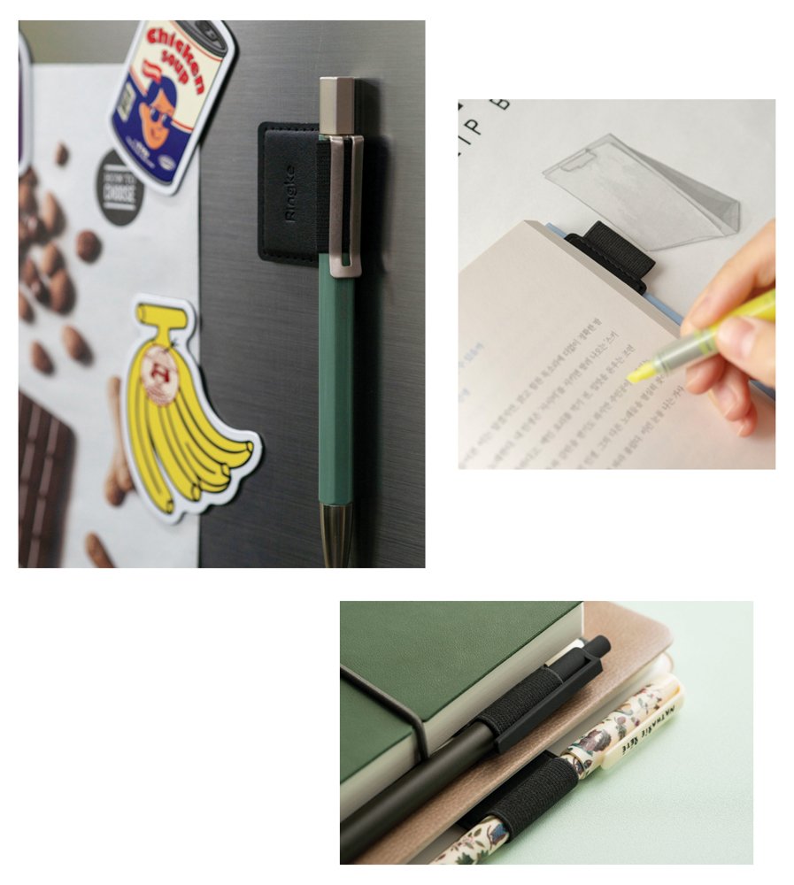 Touch Pen Ringke Houder, Zwart