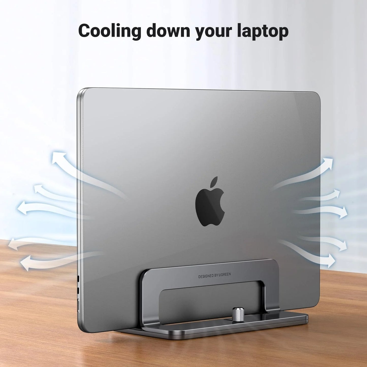 Verticale Laptopstandaard UGREEN LP258 voor laptops met een dikte van 12mm - 26mm, Zilver