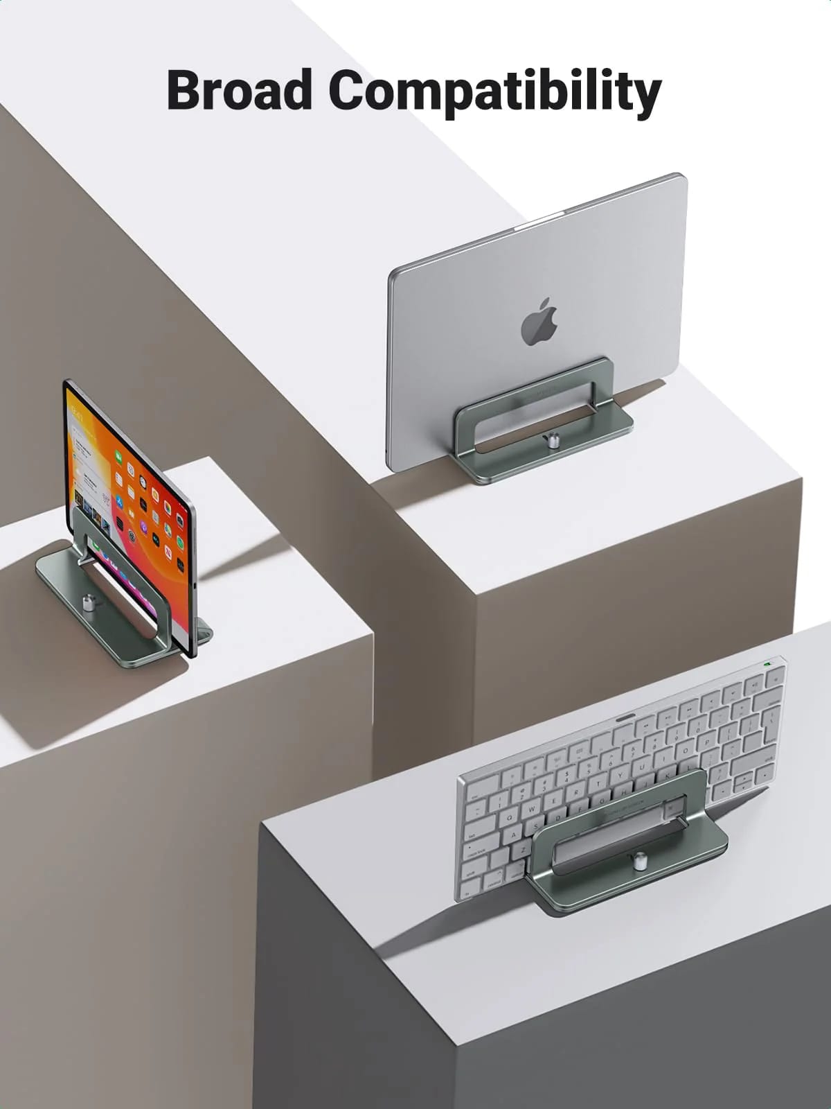 Verticale Laptopstandaard UGREEN LP258 voor laptops met een dikte van 12mm - 26mm, Zilver
