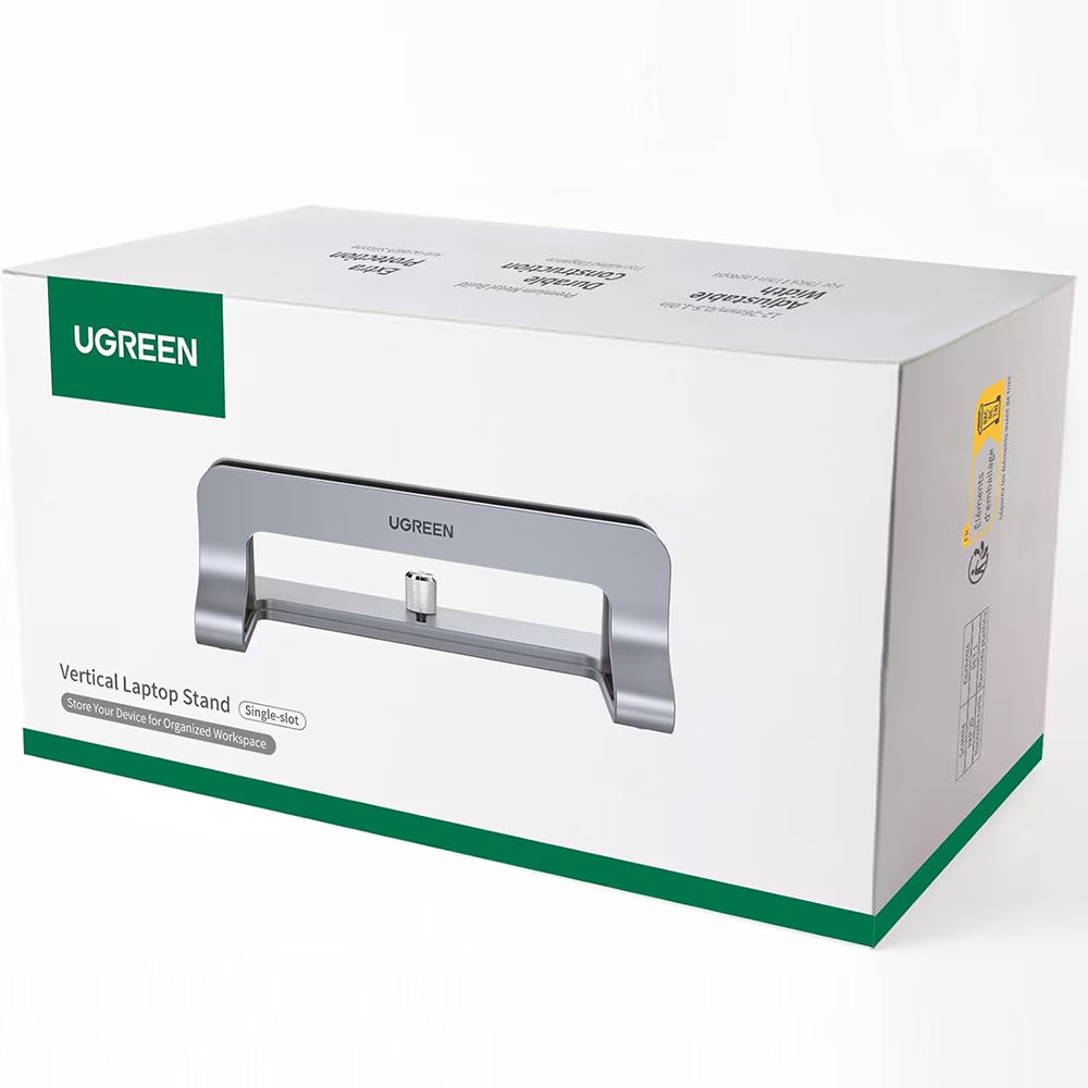 Verticale Houder UGREEN LP258 (29277) voor Laptop met dikte 12mm - 26mm, Zilver