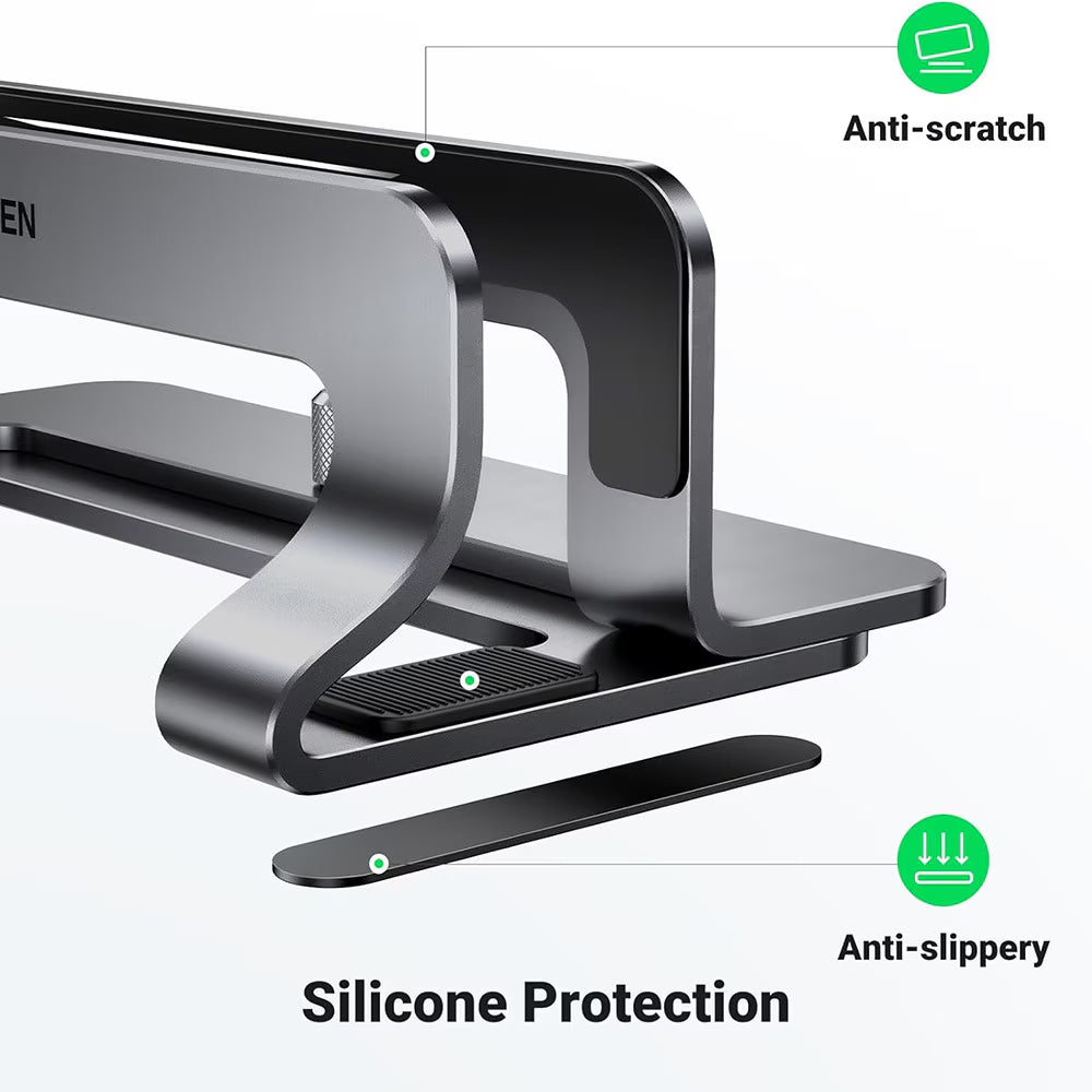 Verticale Houder UGREEN LP258 (29277) voor Laptop met dikte 12mm - 26mm, Zilver