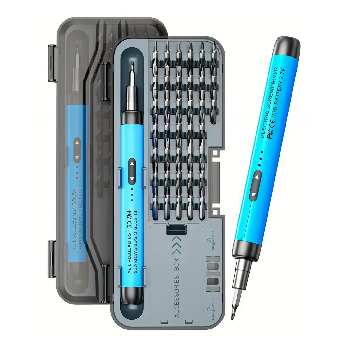 Elektrischer Schraubendreher OEM J1, 46in1, Blau