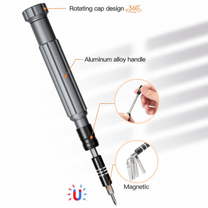 Schroevendraaier King'sdun KS-840130, 130in1, Grijs
