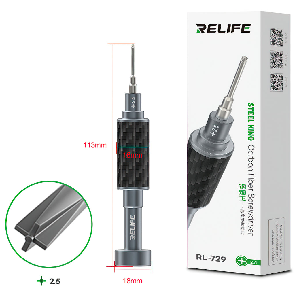 Schroevendraaier Relife RL-729, Phillips 2.5mm