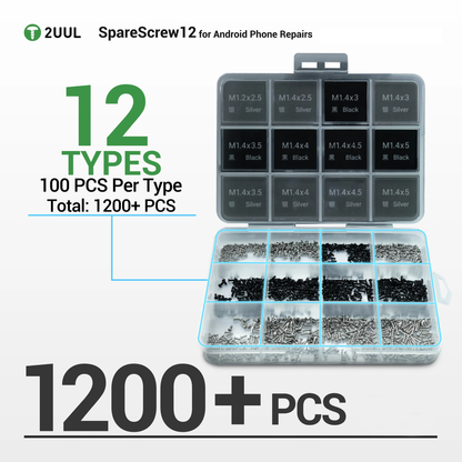 2UUL SC12 Schroeven voor Apple Android Series, 1200in1