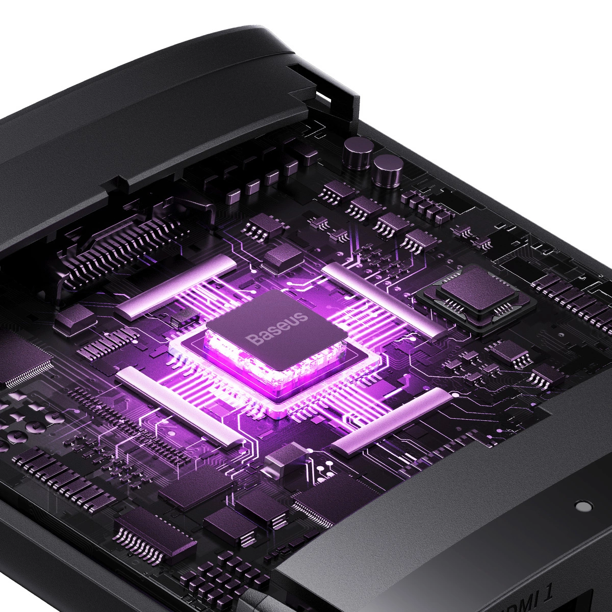 Switch Video HDMI Baseus AirJoy Bidirectioneel, Zwart B01331105111-00